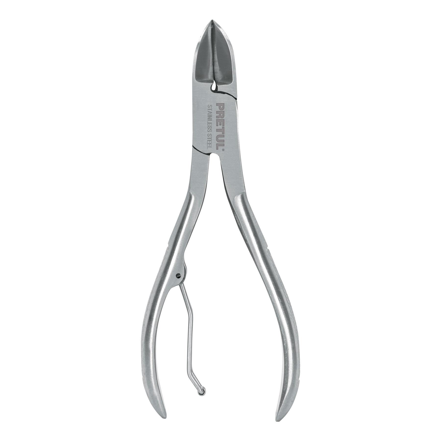 ALICATE 5' DE ACERO INOXIDABLE PARA UÑAS, PRETUL