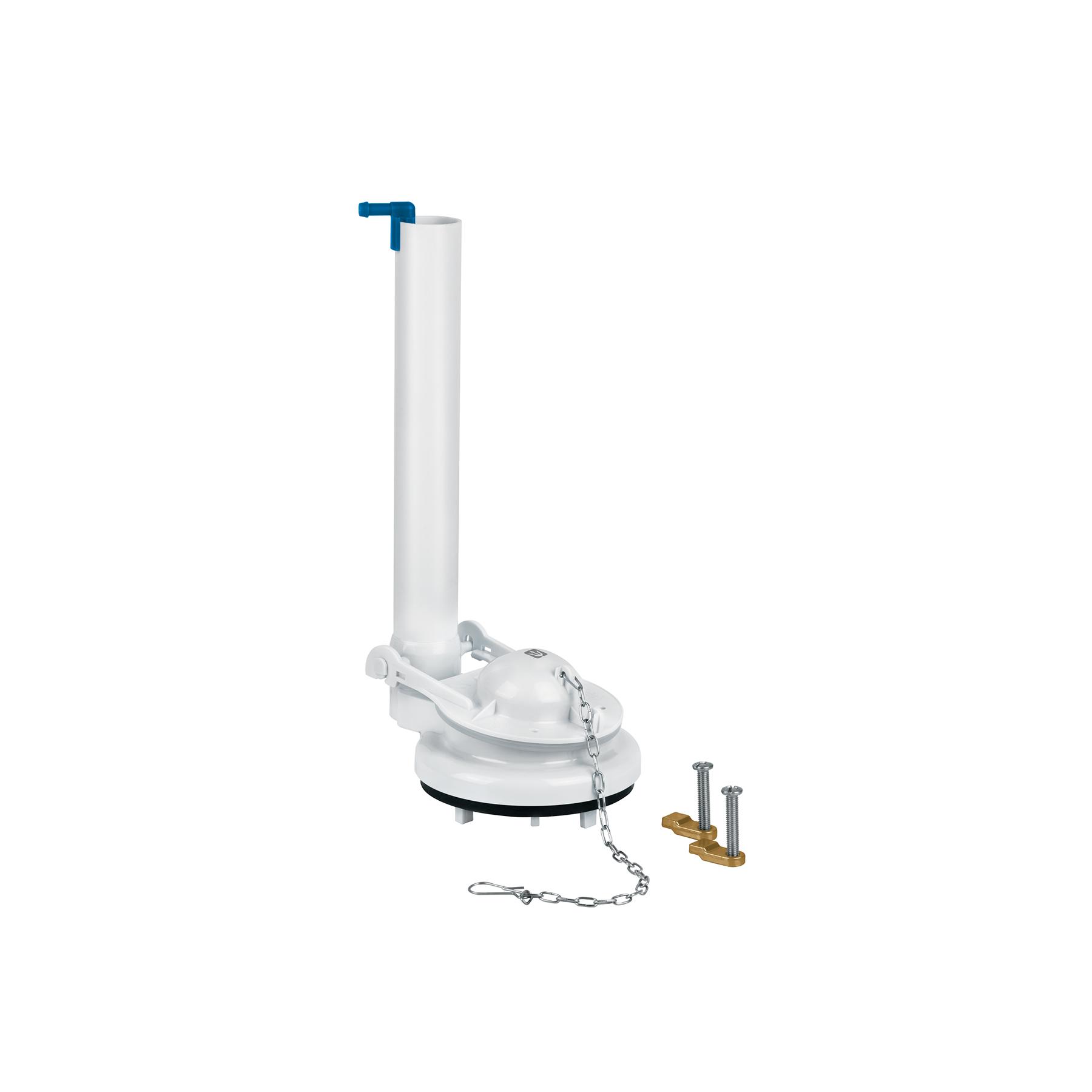 VÁLVULA DE DESCARGA 3' PARA WC DE 1 PZA, CADENA INOX, FOSET